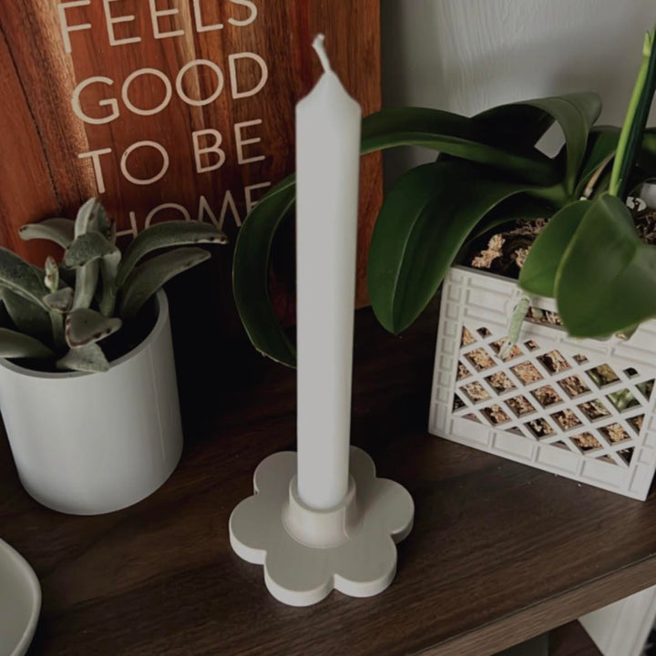 Flower Candlestick Holder | More Colors Available