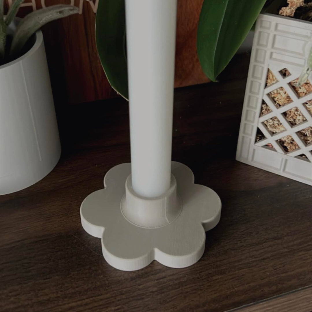 Flower Candlestick Holder | More Colors Available