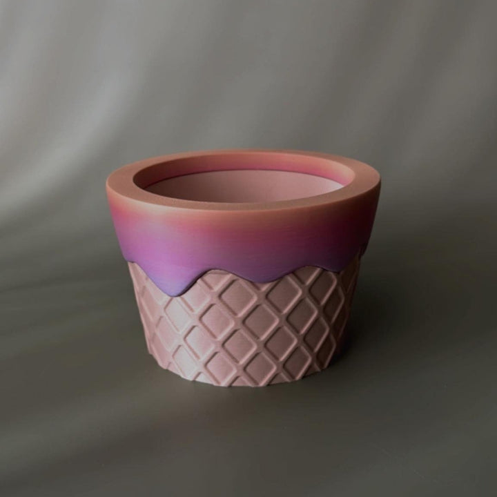 Waffle Bowl Ice Cream Planter | More Sizes + Colors Available (Copy)