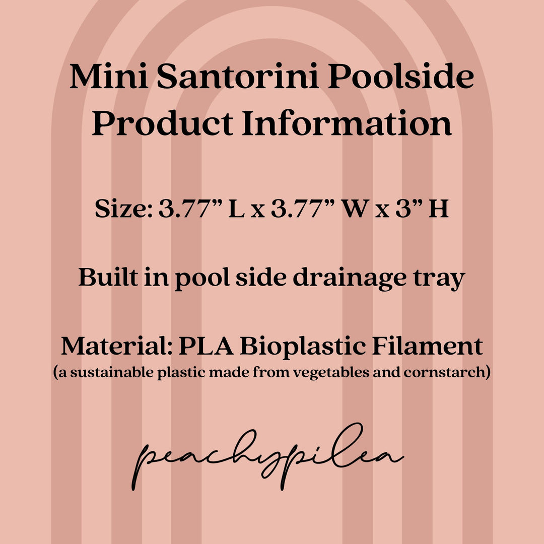 Mini Santorini Poolside Succulent Planter | More Colors Available