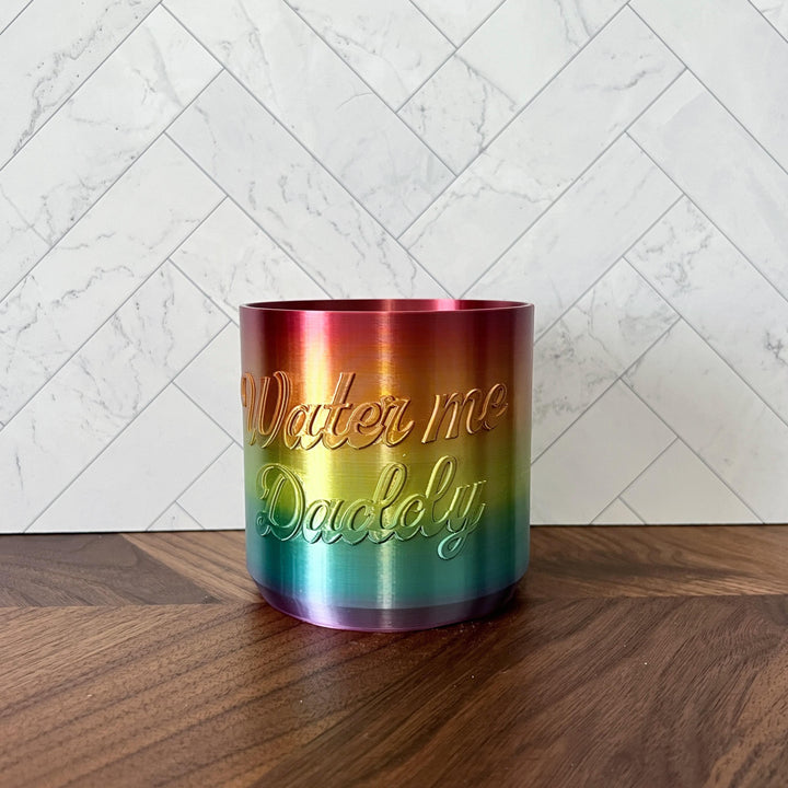 5 Inch Water Me Daddy Planter | More Colors Available
