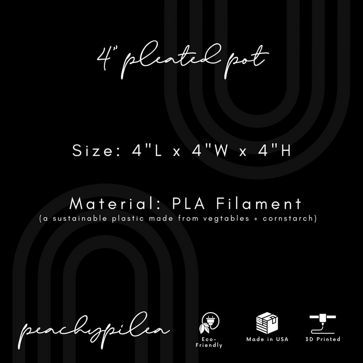 Pleated Planter | More Colors Available